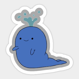 squirty whale Sticker